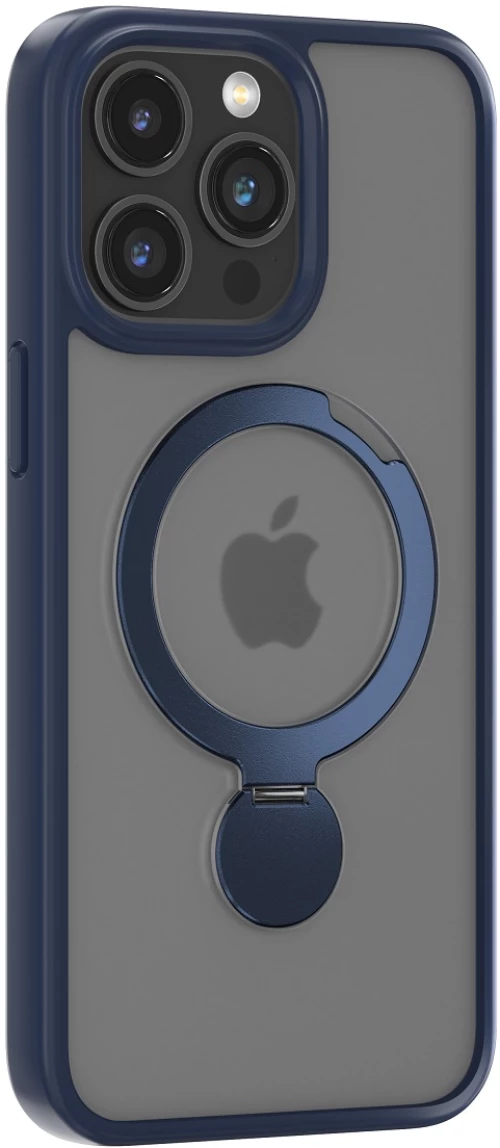 Comma case Joy Shark Mag for iPhone 15 Plus blue