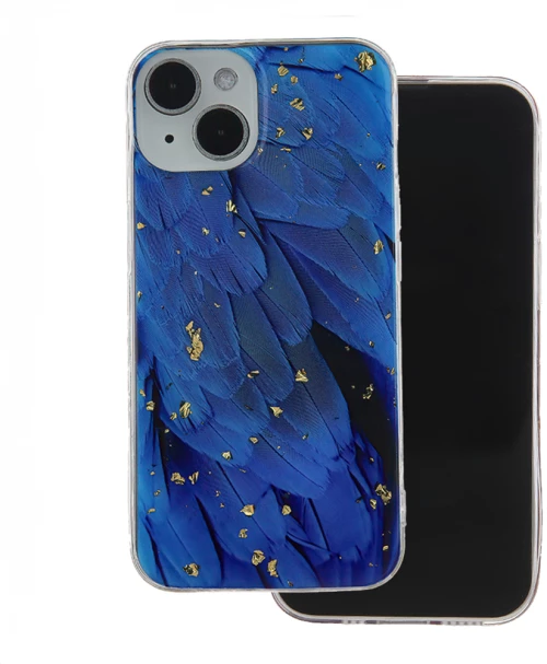 Gold Glam case for Samsung Galaxy S23 FE blue