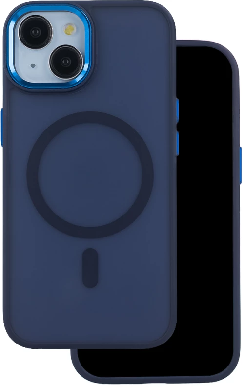 Frozen Mag case for iPhone 15 Pro 6,1" navy blue