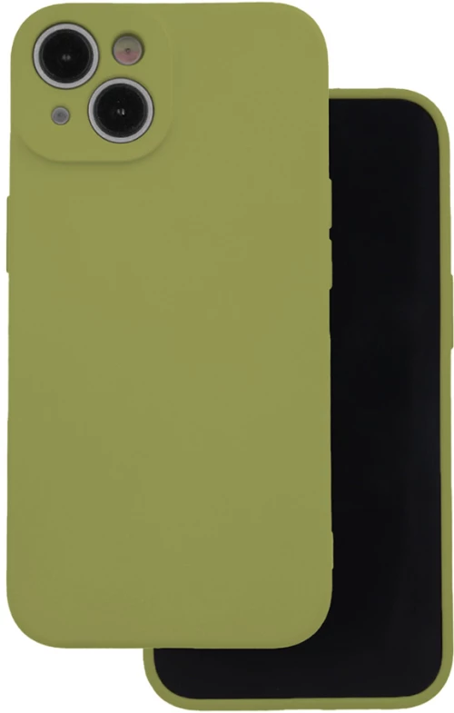 Silicon case for iPhone 16 Plus 6,7" olive