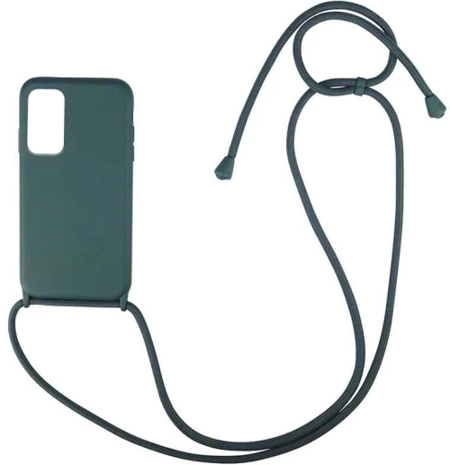 Θήκη Σιλικόνης με Κορδόνι CarryHang Sonique Xiaomi Redmi Note 10 Pro Πράσινο Σκούρο