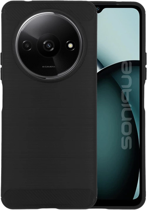 Θήκη Σιλικόνης Sonique Carbon Brushed Xiaomi Redmi A3 / Redmi A3x Μαύρο