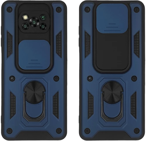 Θήκη Ring Armor CamPro Sonique για Xiaomi Poco X3 NFC / Poco X3 Pro Μπλέ