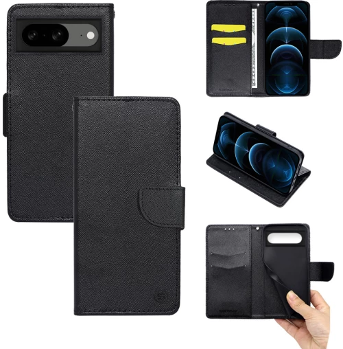 Θήκη Πορτοφόλι Sonique Trend Wallet Google Pixel 8 5G Μαύρο