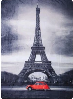 Κουβέρτα Μονή (160x220) 3D Eiffel Γκρι Borea