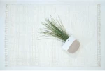 Χαλί μηχανής Neve Shaggy B723A1A CREAM Ezzo σετ-κρεβατοκάμαρας