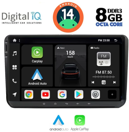 DIGITAL IQ BXF 789_CPAA (9" DECK) MULTIMEDIA for VW – SKODA – SEAT GROUP mod. 2004-2014