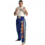 Kickboxing Παντελόνι Twins Μπλε Σατέν