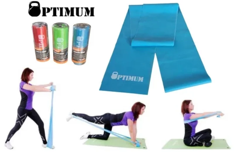 Λάστιχο Σκληρό Latex Gym Band 250X15cm Μπλε Optimum