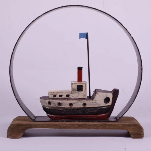 Διακοσμητικό Καράβι Σε Βάση 21.5×21.5×20.5cm