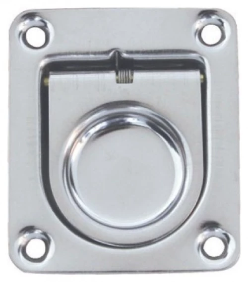 Λαβή καταπακτής χωνευτή Inox - 55x66mm