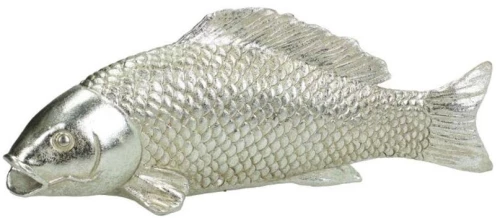 Διακοσμητικό Ψάρι Πολυεστερικό Ασημί 31x12εκ