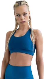 Single Crossed Sport Bra Lismina 234 Petrol