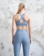 Single Crossed Sport Bra Lismina 220 Water Blue