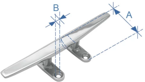 Δέστρα Επίπεδη Χαμηλή Inox316 - 152.4mm