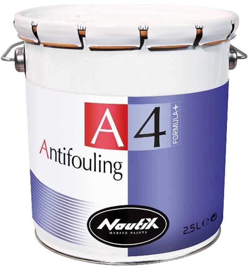 Υφαλόχρωμα Σκληρό NAUTIX A4 FORMULA+ Υψηλής απόδοσης 2.5 lt - Ανοιχτό Μπλέ