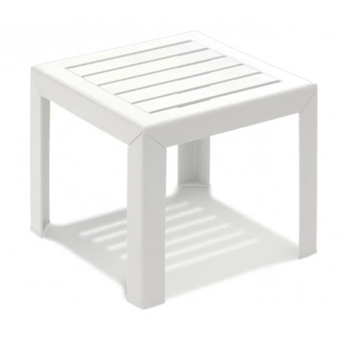 Miami χαμηλό τραπεζάκι Λευκό 40x40x35cm