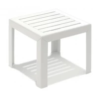 Miami χαμηλό τραπεζάκι Λευκό 40x40x35cm