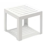 Miami χαμηλό τραπεζάκι Λευκό 40x40x35cm