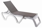 Jamaica beach ξαπλώστρα 190x70x38 TAUPE