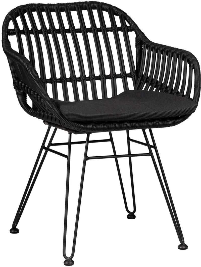 Πολυθρόνα Malibu Black 61 x 63 x 80