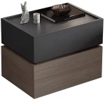 VANITY Κομοδίνο, Αποχρώσεων Sonoma Oak & Grey, με Αποσπώμενα χρωματικά Μέρη
