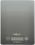 ΖΥΓΑΡΙΑ ΗΛΕΚΤΡΟΝΙΚΗ 5kg ΓΥΑΛΙΝΗ ΓΚΡΙ ΝΤΕΓΚΡΑΝΤΕ 16x23x2εκ.ANKOR