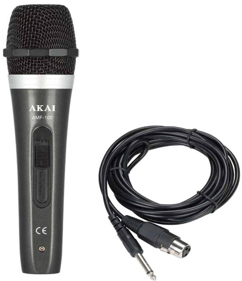 AKAI AMF-100 ΕΝΣΥΡΜΑΤΟ ΜΙΚΡΟΦΩΝΟ ΧΕΙΡΟΣ ΦΩΝΗΣ 6.35MM JACK MALE