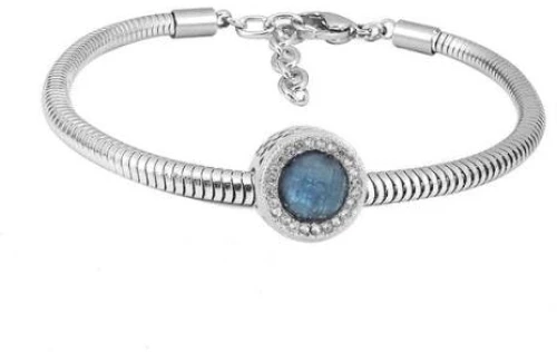 Ατσάλινο βραχιόλι με charm (B3265)