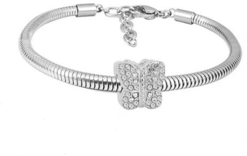 Ατσάλινο βραχιόλι με charm (B3275)
