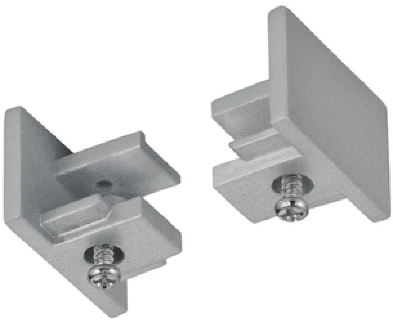 Τερματικές Τάπες Ράγας Trio Lighting DUOLINE 703087 Γκρι Τιτανίου (Titan Grey)