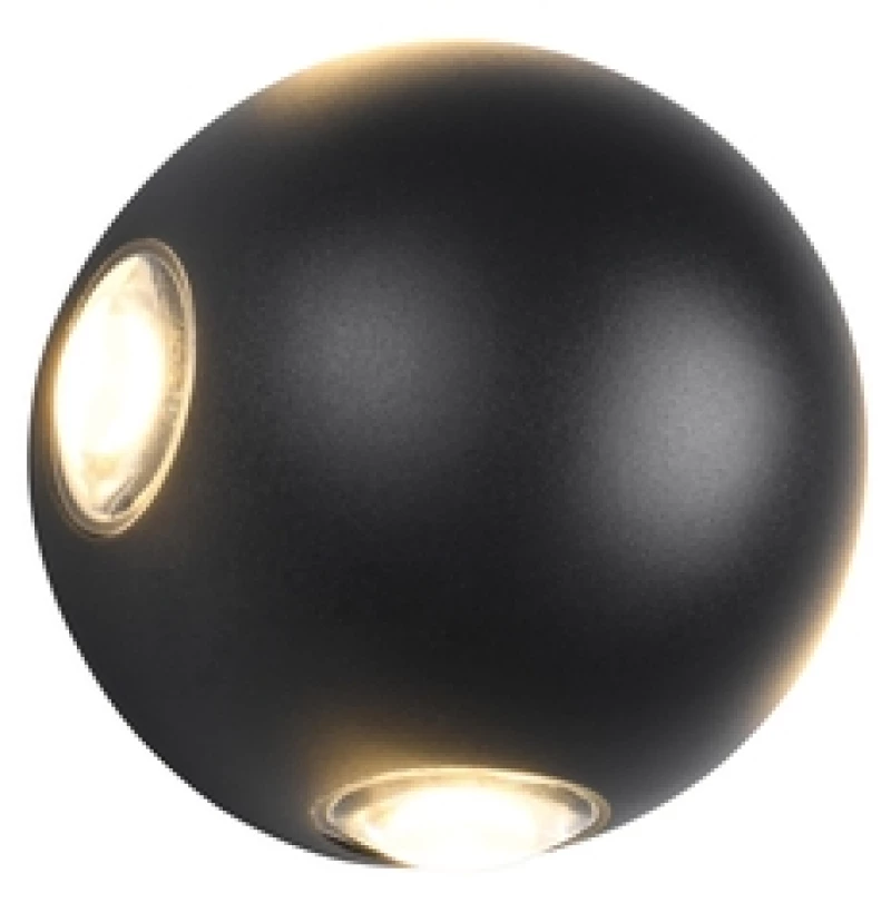 Φωτιστικό Επίτοιχο Trio Lighting AVISIO 246760432 Μαύρο Ματ (Black Mat) 3000K