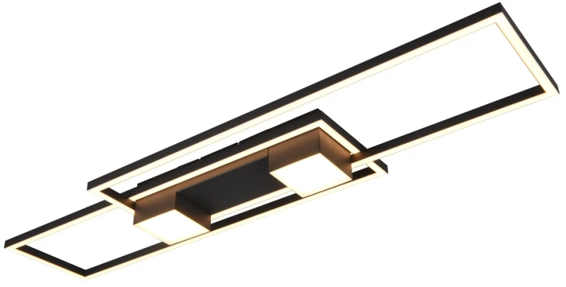 Φωτιστικό Οροφής Trio Lighting ALBANY 647710432 Μαύρο Ματ (Black Mat) 2700 - 6500K
