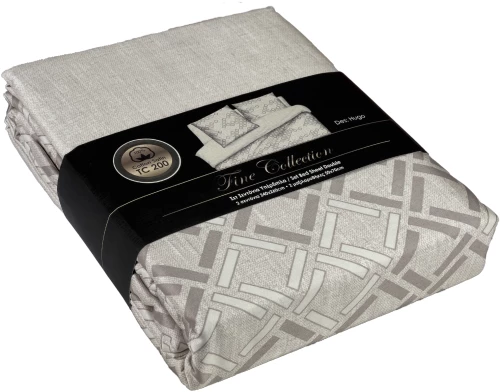 Σετ σεντόνια 4τμχ υπέρδιπλα 240x260 Βαμβακοσατέν 100% εμπριμέ 5201503208763 Hugo