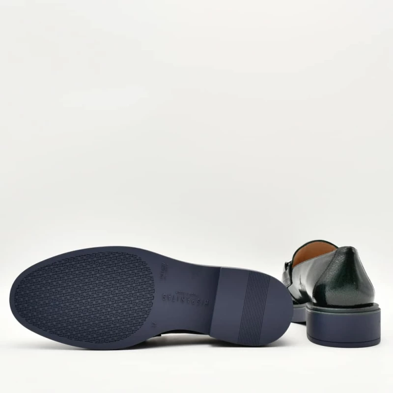 Loafers Γυναικεία Brooklyn σε δέρμα λουστρίνι κυπαρίσσι