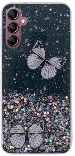 Θήκη Σιλικόνης Glittery για Samsung Galaxy A14 4G/5G Black OEM
