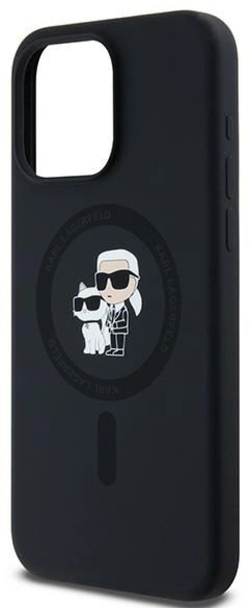 Karl Lagerfeld® Karl and Choupette MagSafe Θήκη για iPhone 15 Pro Max- Black