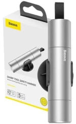 Baseus® Sharp Tool Safety Hammer Σφυρί Εκτάκτου Ανάγκης- Silver