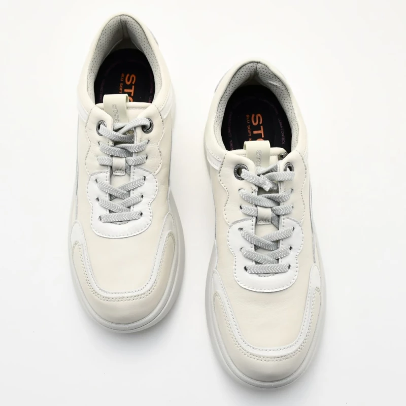 Sneakers Γυναικεία Stonefly 221676 346 Rocha 5 σε δέρμα μπεζ