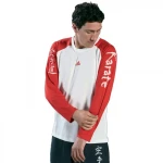 Μακρυμάνικη Μπλούζα Adidas Karate Λευκή/Κόκκινη