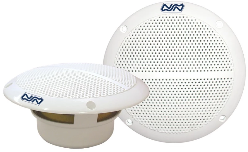 Ηχεία Two-way ,100W, 6 1/2'' Μη Μαγνητικά με Clip-on Κάλυμμα Λευκά (Ζεύγος)