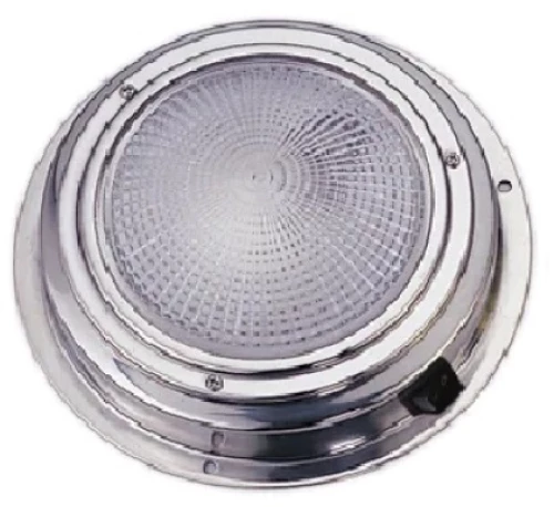Πλαφονιέρα Inox με Διακόπτη - 4''