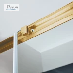 Καμπίνα Ντουζιέρας Ευθύγραμμη Devon Noxx 99-102x200cm Clean Glass Gold Brushed