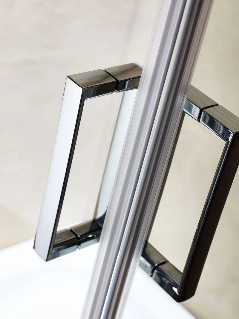 Παραλληλόγραμμη Καμπίνα Ντουζιέρας Tema New Line 80×120 Clear NL80120 Chrome