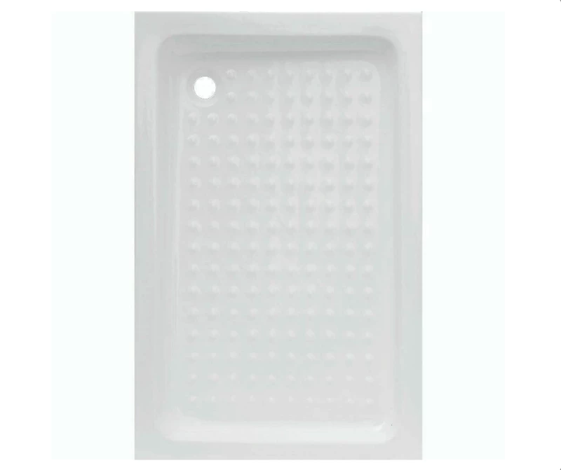 Ντουζιέρα Ορθογώνια Tema Simple 80x120x10cm SI80120 Λευκό