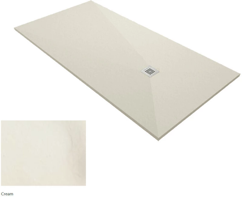 Ντουζιέρα Ορθογώνια Karag Pietra 70X180 Cream