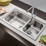 Νεροχύτης Κουζίνας Ανοξείδωτος Apell Linear 86Χ50 8520-110 Inox Σατινέ