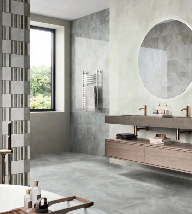 Πλακάκι Porcelanite Dos  Nilo 9537 White 30Χ90 Λευκό Rettificato