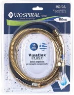Σπιράλ Τηλεφώνου Ντους Viospiral Vivaflex Plus 150cm 00-350/GS Χρυσό
