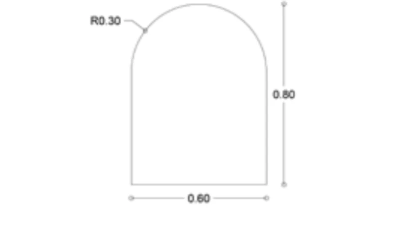 Κρεμαστός Καθρέπτης Iron Arch 60x80 εκ. χωρίς Led Bronze (Μπρονζέ)